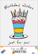 Load image into Gallery viewer, Birthday Cake Business Birthday Card - B2B
