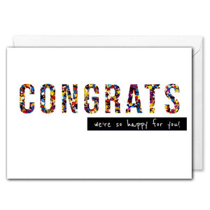 Confetti Congrats Card For Business - Employees, Clients