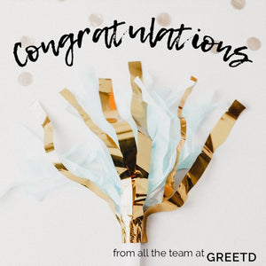Custom Congratulations Card For Clients, Employees