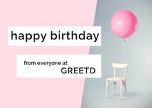 Load image into Gallery viewer, Balloon Birthday Card For Business - B2B