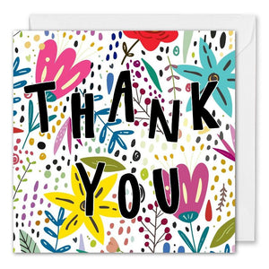 Personalised Flowers Corporate Thank You Card
