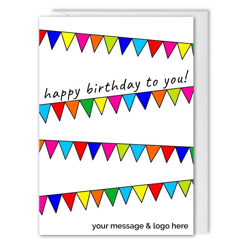 Custom Business Birthday Card - B2B - Birthday Buntings