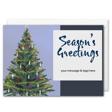 Load image into Gallery viewer, Christmas Tree Corporate Christmas Card - Custom Logo 