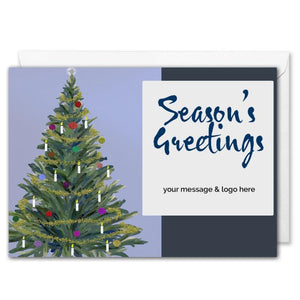 Christmas Tree Corporate Christmas Card - Custom Logo 