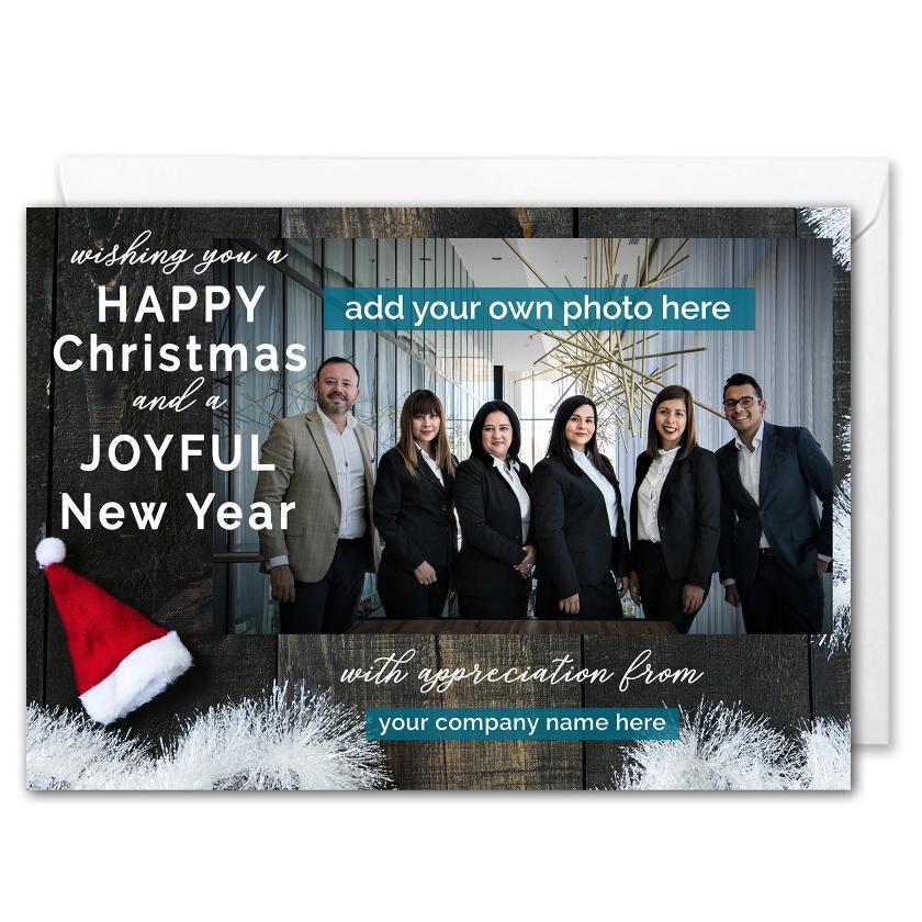 Business Christmas Card - Custom Photo 