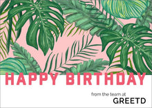 Load image into Gallery viewer, Custom Tropical Birthday Card For Business 