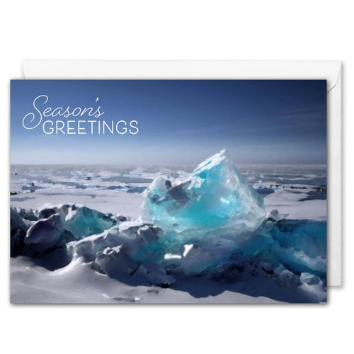 Custom Corporate Christmas Card Arctic Icescape