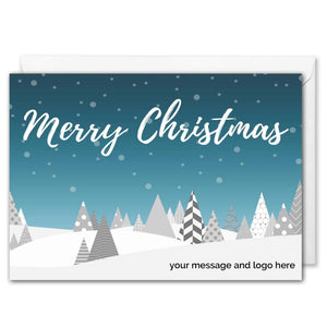 Corporate Christmas Card - Custom Logo, Message 