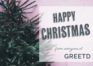 Happy Christmas Corporate Card - Custom Logo - Christmas Tree