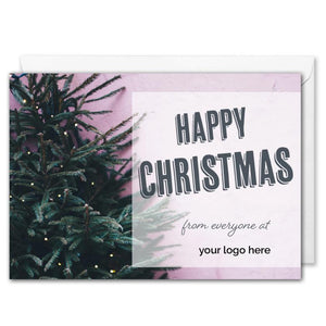 Personalised Logo Business Christmas Card - Christmas Tree