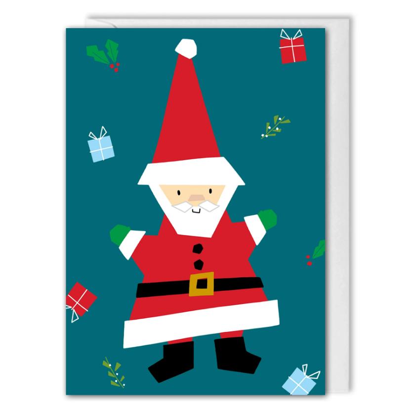 Custom Corporate Christmas Card - Santa