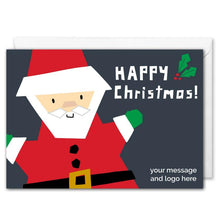 Load image into Gallery viewer, Custom Santa Corporate Christmas Card 