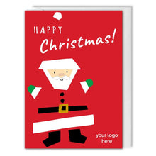 Load image into Gallery viewer, Santa Custom Corporate Christmas Card 
