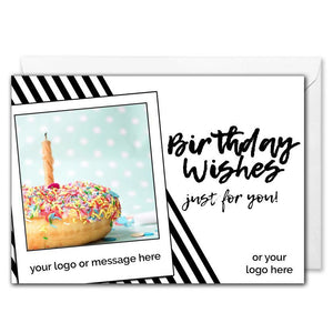 Personalised Corporate Birthday Card - Doughnut 