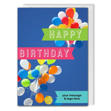 Load image into Gallery viewer, Balloons Corporate Birthday Card For Employees, Clients