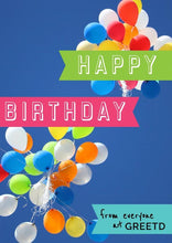 Load image into Gallery viewer, Custom Corporate Birthday Card - Balloons