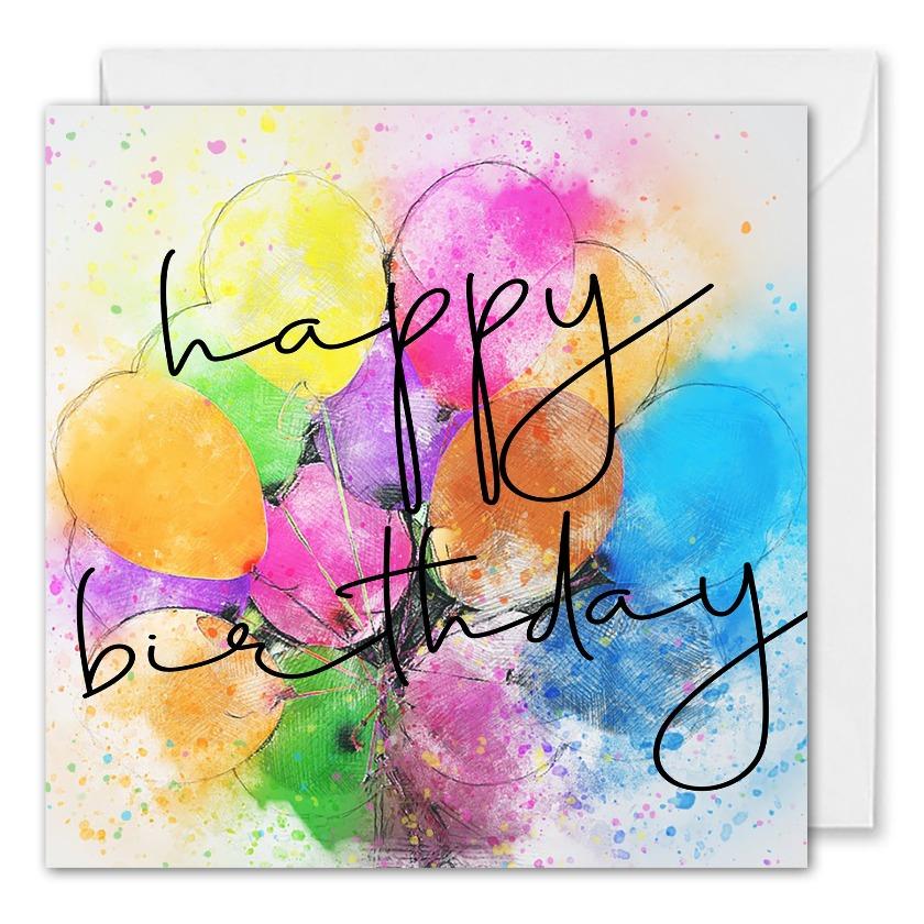 Custom Corporate Birthday Card - Birthday Balloons
