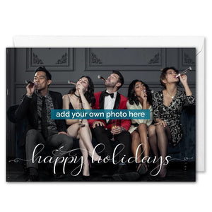 Happy Holidays Business Photo Christmas Card 