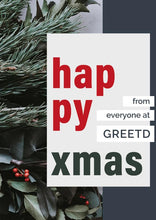 Load image into Gallery viewer, Corporate Christmas Card - Happy Xmas - Custom Logo