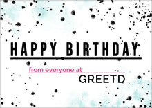 Load image into Gallery viewer, Personalised Corporate Birthday Card