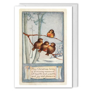 Custom Corporate Christmas Card - Vintage Holiday Greetings