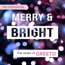 Load image into Gallery viewer, Client Christmas Card - Merry and Bright