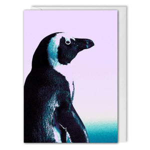Penguin Christmas Card Business - Custom Logo, Message