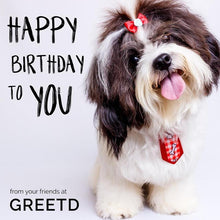 Load image into Gallery viewer, Cute Dog Business Birthday Card 