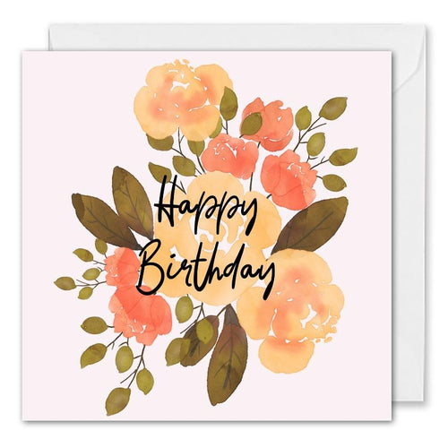 Custom Corporate Birthday Card - Roses Floral 