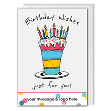 Load image into Gallery viewer, Business Birthday Card - Birthday Cake - Employees, Clients 