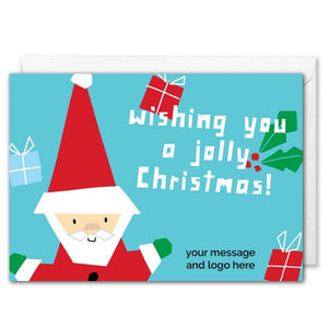 Personalised Santa Christmas Card - Clients, Staff 