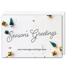Load image into Gallery viewer, Custom Logo Season&#39;s Greetings Card For Business 