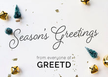 Load image into Gallery viewer, Custom Logo Season&#39;s Greetings Card For Business 