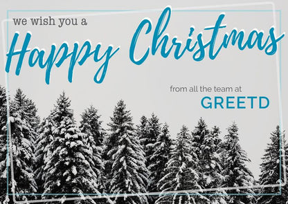Business Happy Christmas Card Personalised Greetd 
