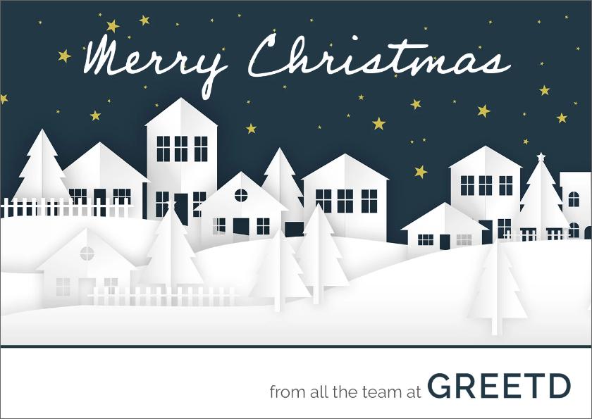 Christmas Card For Estate Agents - Custom Logo 