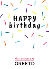 Load image into Gallery viewer, Custom Happy Birthday Card For Business 