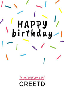 Custom Happy Birthday Card For Business 