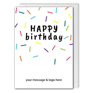 Personalised Business Birthday Card - Clients, Employees