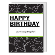 Load image into Gallery viewer, Stars Birthday Card Business - Clients, Employees 