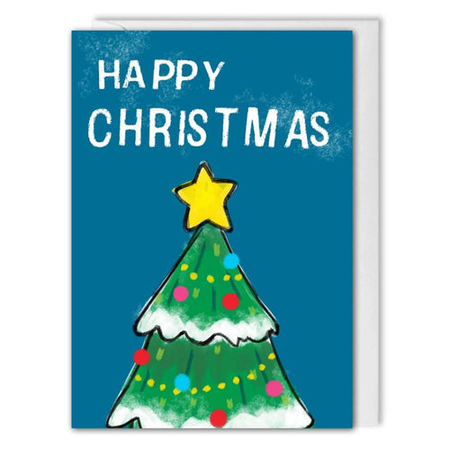 Personalised Happy Christmas Tree Card For Business - B2B