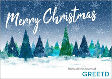 Load image into Gallery viewer, B2B Christmas Card Personalised - Winter Forest 