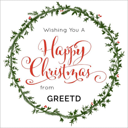 Corporate Christmas Card - Christmas Wreath Card 