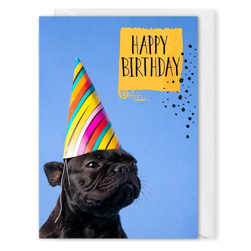 French Bulldog Birthday Card For Business 