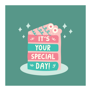 RECOLOUR ME: Your Special Day Birthday Cake Card