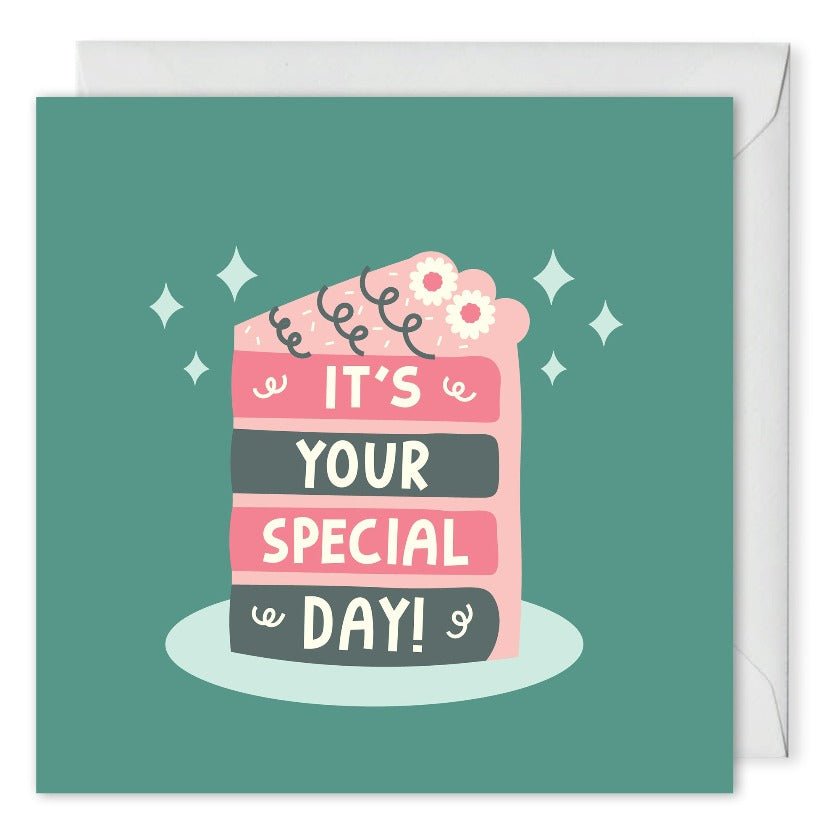 Personalised Birthday Cake Card Staff Clients
