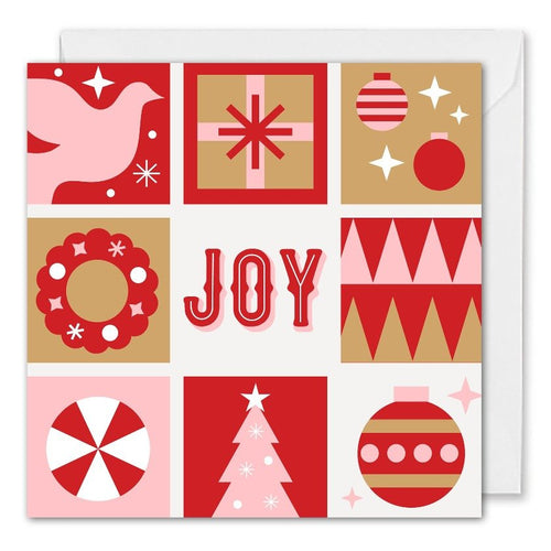 custom logo christmas card joy 