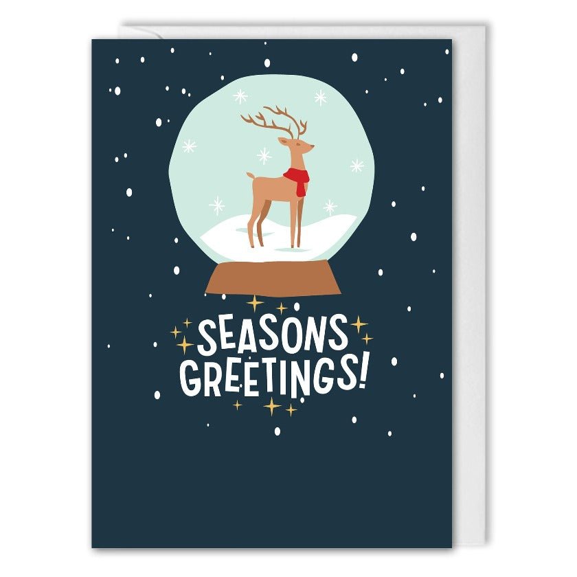 Custom Logo Reindeer Christmas Card 