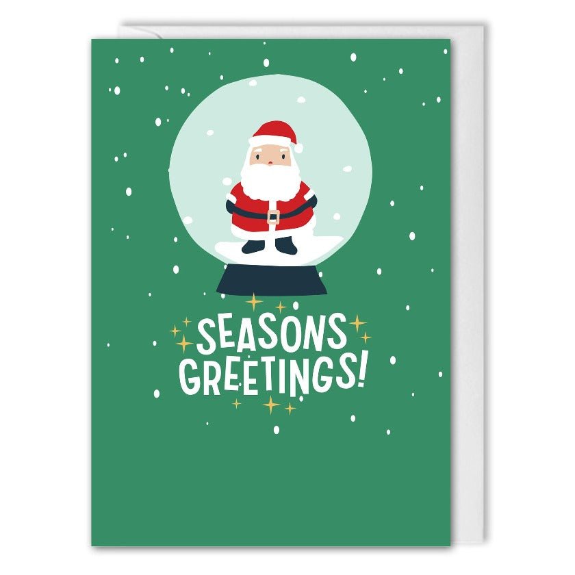 Custom Business Christmas Card Santa 