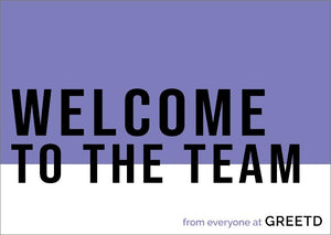 Personalised Business Welcome Card For New Employees