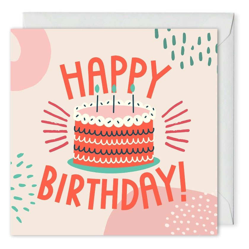 Personalised Birthday Cake Card For Business